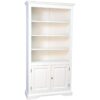 White linden wood bookcase 211x108x38 cm Made in Italy Studio bookcase Classic living room furniture Living room bookcases