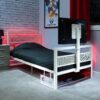 X Rocker Basecamp TV and Gaming Bed Frame - White