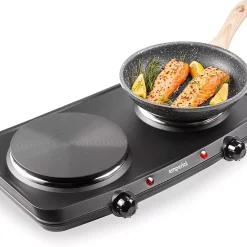 Emperial Dual Electric Hot Plate Tabletop Cooker 2250W - Black