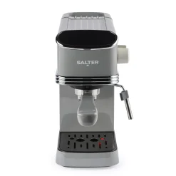Salter Vintage Espresso Maker with Milk Frothing Wand and 1.35L Tank for Cappuccino/Latte
