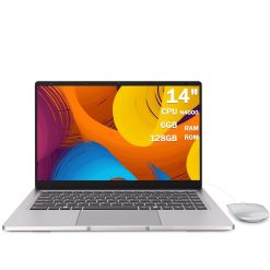 14" HD Laptop - Efficient Dual-Core Processor, 6GB RAM, 128GB SSD, Lightweight Design and Long Battery Life for Daily Productivity